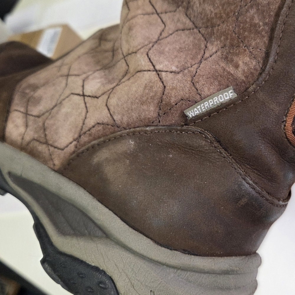 The North Face Primaloft Womens Winter‎ Insulated Brown Boots Back Zip Size 10 - Picture 8 of 13